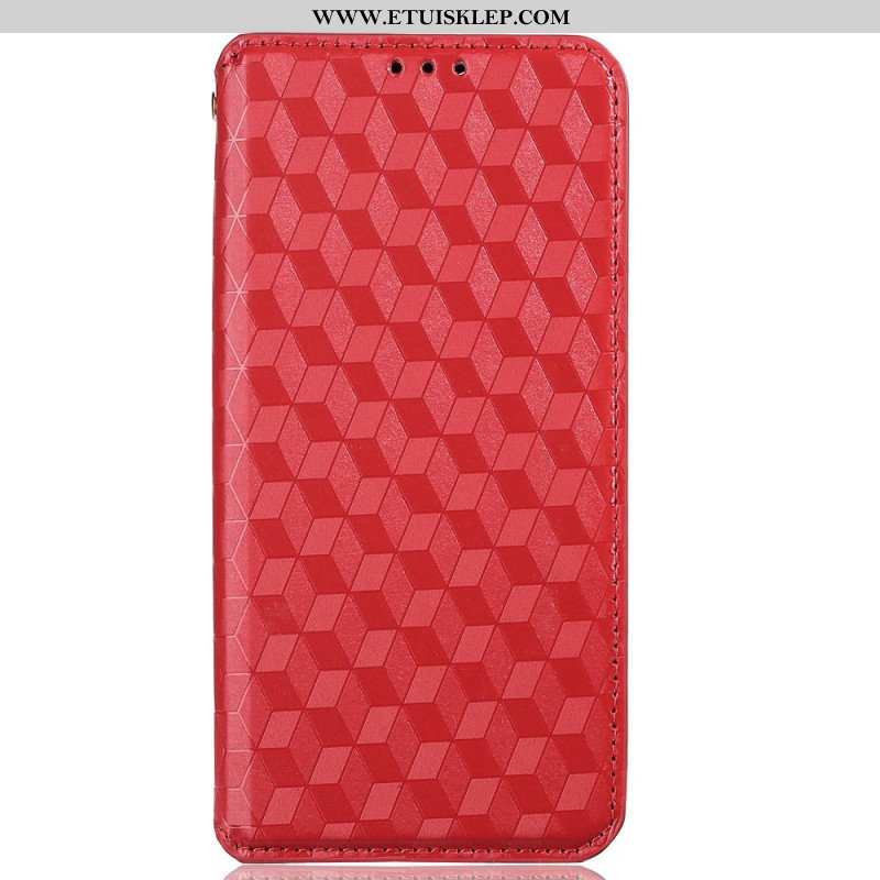 Etui Na Telefon do Oppo Reno 7 Etui Folio Skórzany Efekt Sześcianu 3d